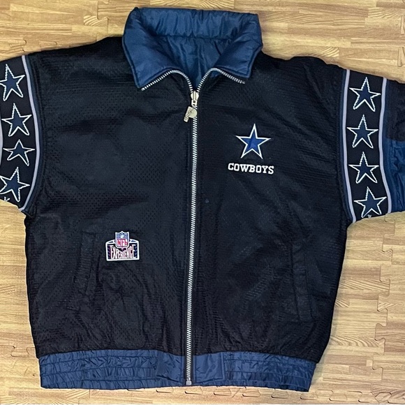 Pro Player Other - Vintage 90s Dallas Cowboys Mesh Reversible Jacket L Pro Playey NFL Experience